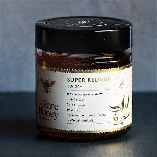 super redgum the rare honey company ta20+ bioactive honey